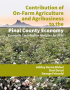 Thumbnail image of Contribution of On-Farm Agriculture and Agribusiness to the Pinal County Economy: Economic Contribution Analyses for 2016 document cover