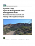Thumbnail image of USFS ALSMA EA and FONSI document with photo of Apache Leap Escarpment