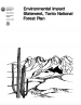 Thumbnail image of Environmental Impact Statement Tonto National Forest Plan cover with drawn illustration of Saguaro cactus in front of mountain range