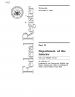Thumbnail image of Federal Register cover page
