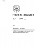 Thumbnail image of Federal Register cover page