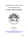 Thumbnail image of Roadway Design Guidelines document cover