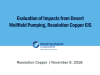 Thumbnail image of ADWR/Desert Wellfield Modeling Meeting memo cover