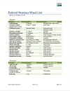Thumbnail image of Federal Noxious Weed List first page (table of plant data)