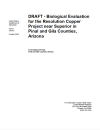 Thumbnail image of DRAFT - Biological Evaluation for the Resolution Copper Project Near Superior, in Pinal and Gila Counties, Arizona report cover