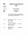 Thumbnail image of Millsite Allotment Management Plan document cover
