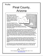 Thumbnail image of Community Profile - Pinal County first page