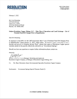 Thumbnail image of List of Potential Final EIS Changes Prior to Republication memo cover