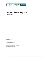 Thumbnail image of Arizona Travel Impacts 2000-2017p report cover