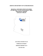Thumbnail image of Regional Groundwater Flow Model of the Pinal Active Management Area, Provisional Report, Geology Update report cover