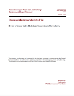 Thumbnail image of Review of Queen Valley Hydrologic Connection to Queen Creek memo cover
