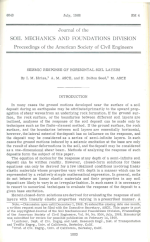 Thumbnail image of Seismic Response of Horizontal Soil Layers first page