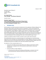Thumbnail image of Skunk Camp Tailings Storage Facility Filtered Tailings Analysis Conceptual Filtered Tailings Impoundment Layout and Staging memo cover