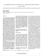 Thumbnail image of An Animated Tectonic Reconstruction of Southwestern North America Since 36 Ma journal article first page