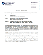 Thumbnail image of Phase II Hydrogeologic Field Investigations memo cover