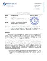 Thumbnail image of Preliminary Results and Analysis of Data Obtained at Deep Hydrologic Test Wells DHRES-01 and DHRES-02 memo coversheet