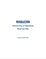 Thumbnail image of General Plan of Operations: Road Use Plan report cover