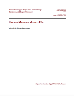 Thumbnail image of Mine Life Phase Durations memo cover