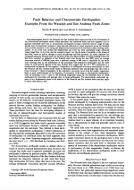 Thumbnail image of Fault Behavior and Characteristic Earthquakes: Examples From the Wasatch and San Andreas Fault Zones journal article first page