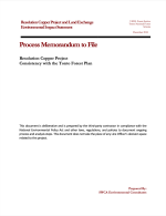 Thumbnail image of Resolution Copper Project Consistency with the Tonto National Forest Plan memo cover