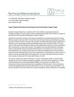 Thumbnail image of Scope 2 (Indirect) Greenhouse Gas Emissions from the Resolution Copper Project memo cover