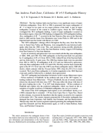 Thumbnail image of San Andreas Fault Zone, California: M ≥5.5 Earthquake History journal article