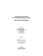 Thumbnail image of Biological Evaluation of the Near West Analysis Area report cover