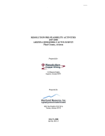 Thumbnail image of Arizona Hedgehog Cactus Survey Pre-Feasibility Activities report cover