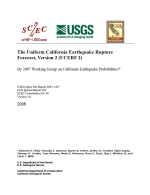 Thumbnail image of The Uniform California Earthquake Rupture Forecast, Version 2 (UCERF 2) report cover