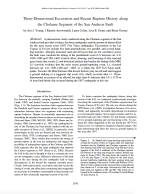 Thumbnail image of Three-Dimensional Excavation and Recent Rupture History along the Cholame Segment of the San Andreas Fault article first page