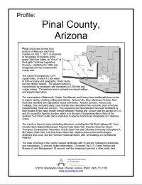Thumbnail image of Community Profile - Pinal County first page
