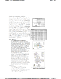 Thumbnail image of Phoenix AMA Groundwater Conditions webpage