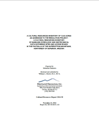 Thumbnail image of Cultural Resources Survey document cover