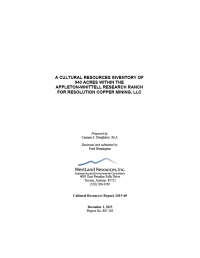Thumbnail image of Cultural Resources Survey document cover