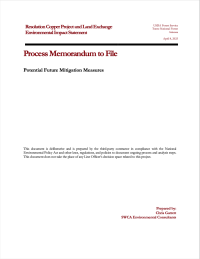 Thumbnail image of Potential Future Mitigation Measures memo cover page