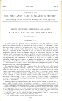 Thumbnail image of Seismic Response of Horizontal Soil Layers first page