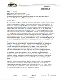 Thumbnail image of USGS Regression Equation Computation Updates for Skunk Camp (Alternative 6) Queen Creek, Devil’s Canyon, and Dripping Springs Wash memo cover