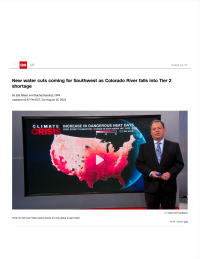 Thumbnail image of New Water Cuts Coming for Southwest as Colorado River Falls into Tier 2 Shortage online article page