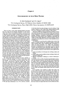 Thumbnail image of Geochemistry of Acid Mine Waters chapter cover page