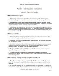 Thumbnail image of NRCS Soil Survey Handbook first page