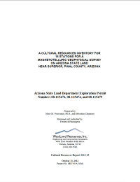 Thumbnail image of Cultural Resources Inventory report cover