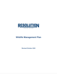Thumbnail image of Wildlife Management Plan report cover