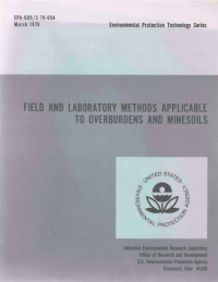 Thumbnail image of Field and Laboratory Methods Applicable to Overburden and Mine Soils cover