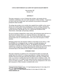 Thumbnail image of Conclusions from Evaluation of Tailings Dam Incidents first page