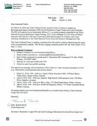 Thumbnail image of the March 2016 scoping letter invitation