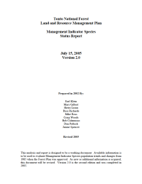 Thumbnail image of Tonto National Forest Land and Resource Management Plan document cover
