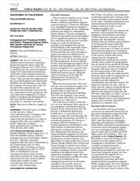 Thumbnail image of Endangered and threatened wildlife and plants; Threatened species status with Section 4(d) Rule for Cactus Ferruginous Pygmy-Owl Federal Register page