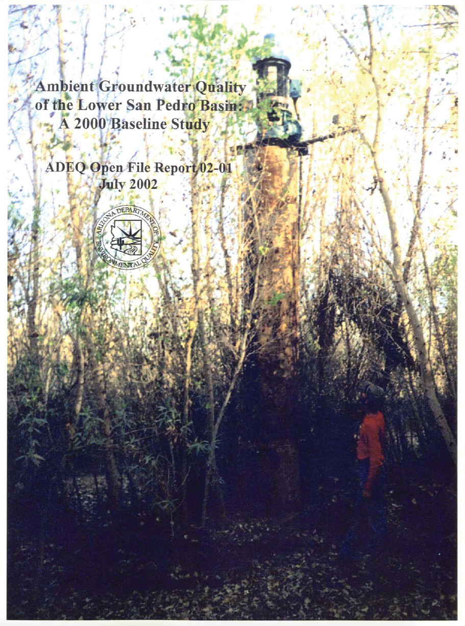 Thumbnail image of document cover: Ambient Groundwater Quality of the Lower San Pedro Basin: A 2000 Baseline Study