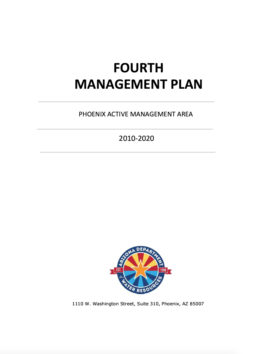 Thumbnail image of document cover: Fourth Management Plan: Phoenix AMA Management Area, 2010-2020