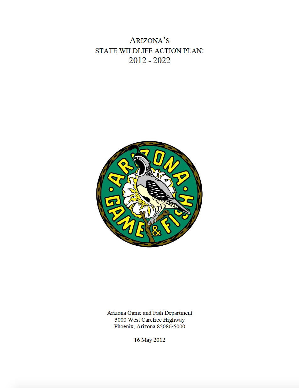 Thumbnail image of document cover: Arizona's State Wildlife Action Plan: 2012-2022